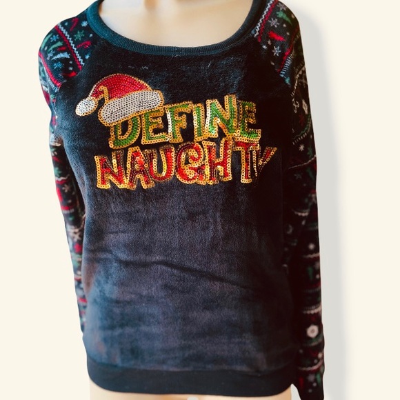 Plush “Define Naughty” cozy top for women - Picture 1 of 10